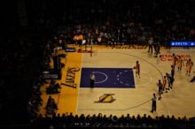 NBA game featuring the LA Lakers and Kobe Bryant